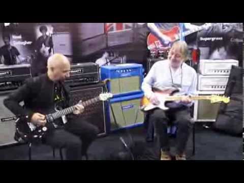 Roascio @ NAMM 2014 with Elliott Randall (HIWATT)