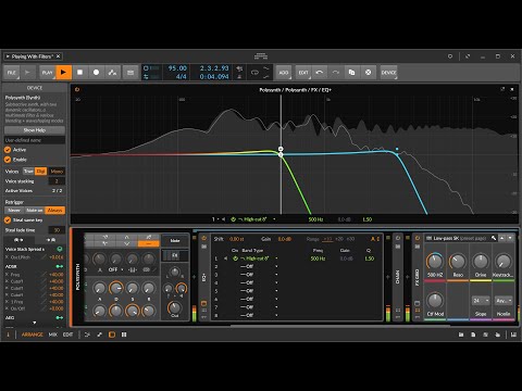 Bitwig - Low Pass Filter Shootout
