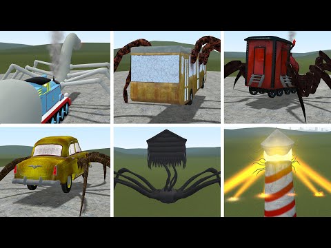 PLAYING AS CHOO CHOO CHARLES, CURSED THOMAS, HOUSE HEAD, TRAIN EATER, BUS EATER, and Others in GMod!