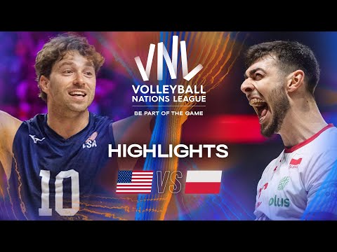 USA 🇺🇸 vs. Poland 🇵🇱 - Highlights | Week 2 | Men's VNL 2025