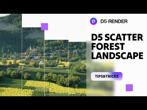 How to Create Complex Landscape from Scratch using D5 Scatter | Procedural Landscape Scatter