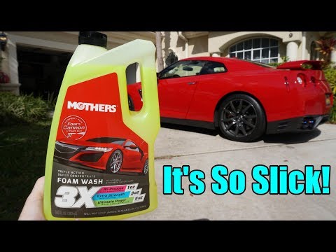 Mothers Triple Action Foam Wash Review. Nissan GTR.