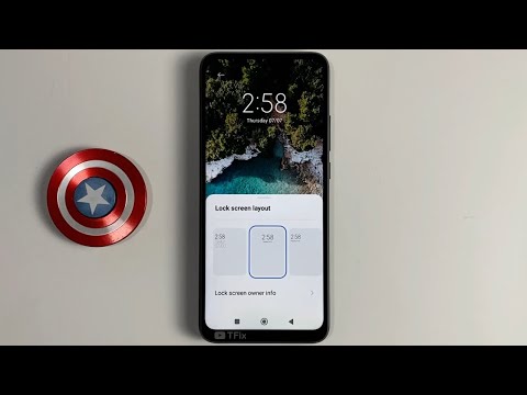 Change the lock screen clock style on Poco C40 Android 11