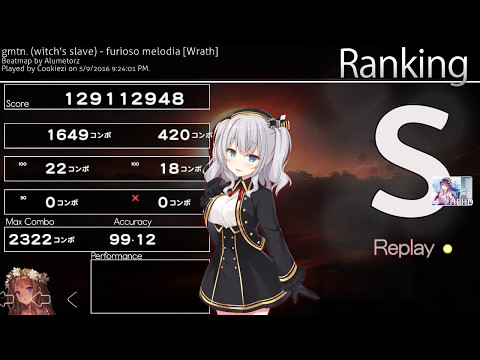 ReplayEdit | Cookiezi | 7.82* | furioso melodia [Wrath] HDHR  2322/2325x