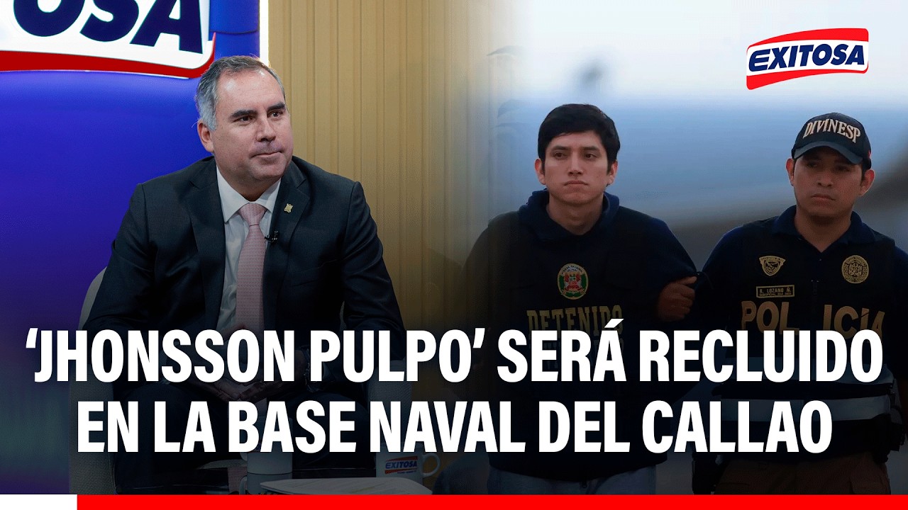 🔴🔵 'Jhonsson Pulpo' será recluido en la Base Naval del Callao