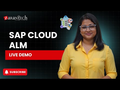 SAP Cloud ALM Application Lifecycle Management Full Course ZaranTech