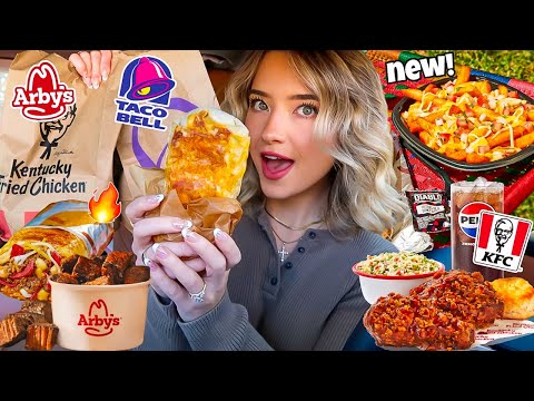 Eating NEW Fast Food Menu Items For 24 HOURS!