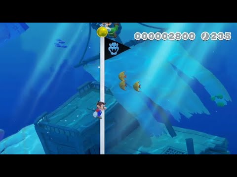 Super Mario Maker 2 Multiplayer VS - Just Swim Under 3