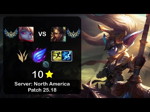 Poppy Jungle vs Nidalee - NA Challenger - Patch 25.18