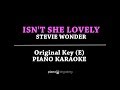 Isn T She Lovely KARAOKE PIANO COVER Stevie Wonder With Lyrics