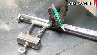 آموزش ساخت گیره فلزی پایه دار