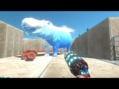 FPS DEATH RUN with ALL WEAPONS | (N.01) - Animal Revolt Battle Simulator