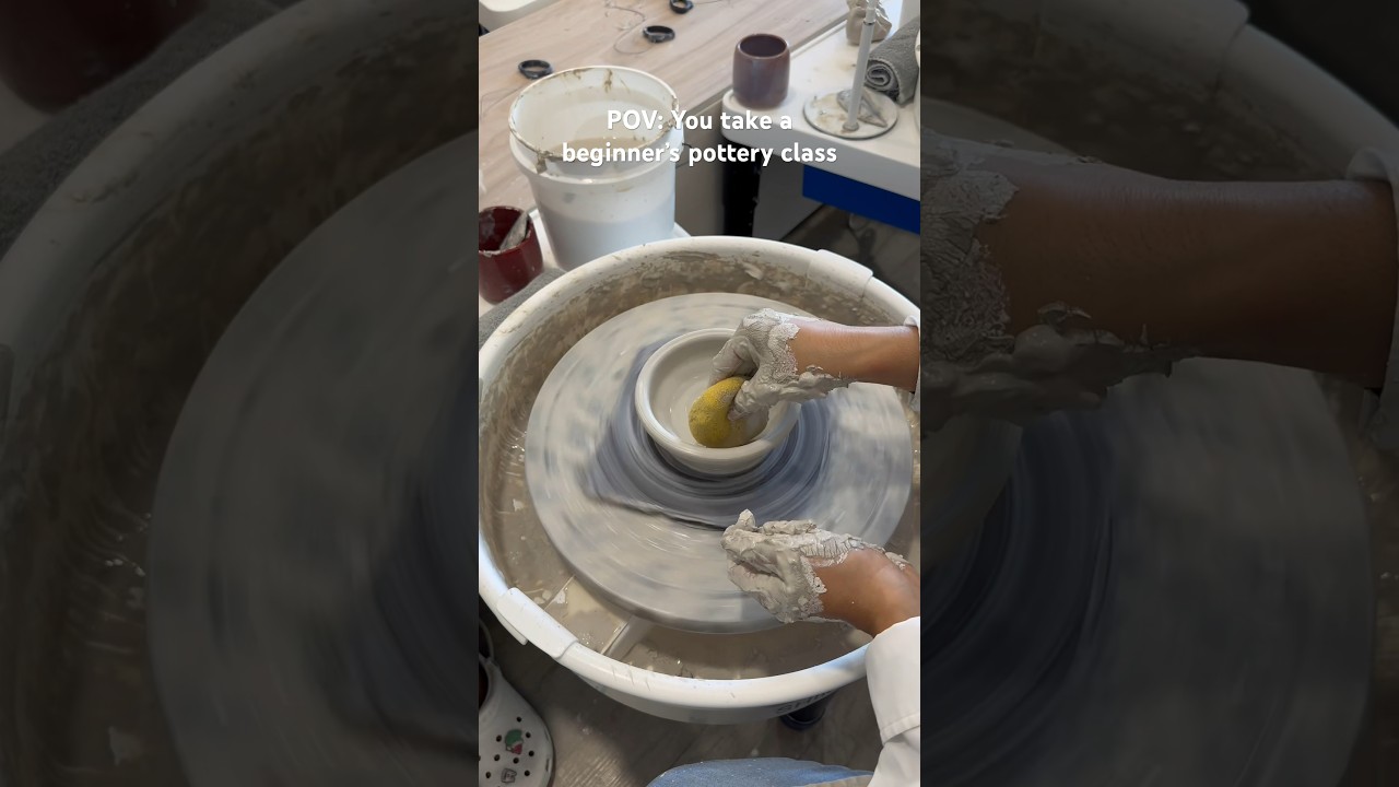 COME WITH ME TO A BEGINNERS POTTERY CLASS IN HOUSTON TX #pottery #clayart #potteryclay #clay