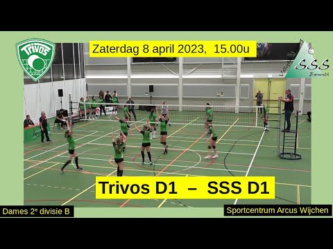 Trivos D1 - SSS D1 (8 april 2023) Dames Volleybal 2e divisie. Full Match, Livestream