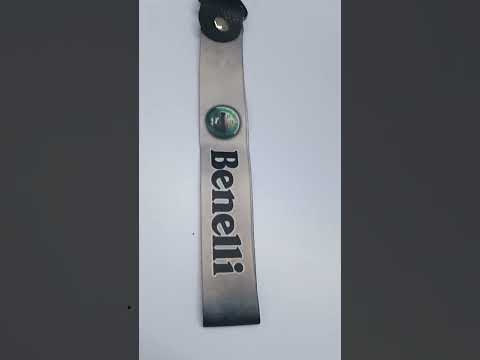 25 Mm Bene11i Satin Keychain With Carbiner And Flat Challa Ring
