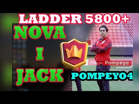 POMPEYO4 and  NOVA I JACK  5900+ ladder Pushing - Clash Royale