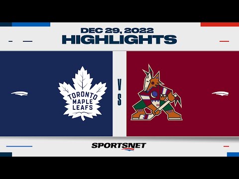 NHL Highlights | Maple Leafs vs. Coyotes - December 29, 2022