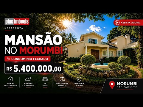 Vídeo do imóvel — Casa em Condomínio a Venda 4 Quartos 3 Suítes 4 Vagas  no Morumbi!!!