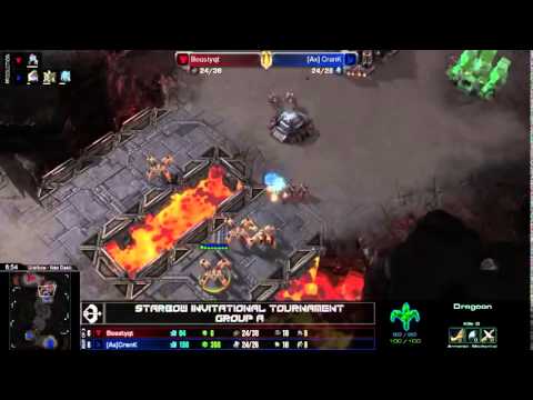 SC2 Beastyqt vs CranK Game 1 Group Stage Starbow Invitational Starcraft 2