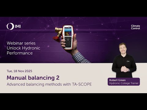 Webinar - Manual Balancing 2 | Advanced balancing methods with TA-SCOPE