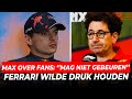 Ferrari wilde druk op Verstappen houden, Max over grensoverschrijdend gedrag: "Mag niet gebeuren"