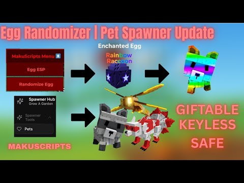 Egg Randomizer | Pet Spawner Script Fairy Update 🧚 | No Key, Safe for Main Account – Grow a Garden