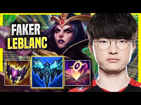FAKER IS A BEAST WITH LEBLANC! - T1 Faker Plays Leblanc MID vs Ahri! | Season 2022