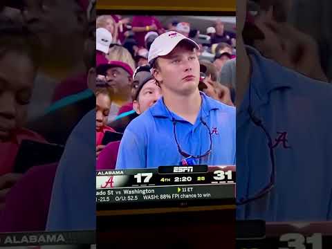 Alabama fan flips off camera against #FSU #alabama #football #middlefinger #bama #ncaafootball