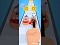 finger runner 3D game || the hamster dance song #game #finger #choclate #nose #creem #3dgame #runner