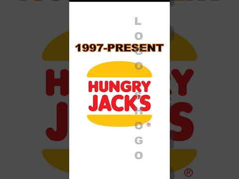 Evolução do logotipo do Hungry Jack's #fastfood #australia