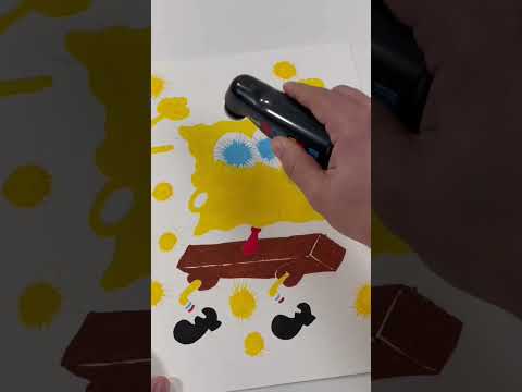 SpongeBob with new Posca MOP markers! #marazki