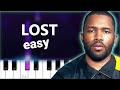 Frank Ocean LOST EASY PIANO TUTORIAL