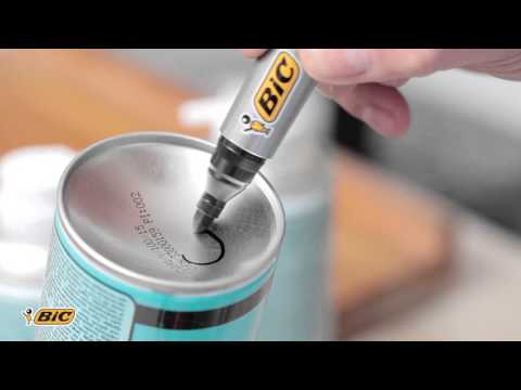 Bic Permanentinis žymeklis Eco 2300 4-5 mm, juodas, pakuotėje 12 vnt. 300096 video