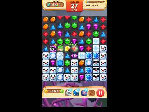 Jewel Match King Level 465 - Walkthrough ( No Booster )