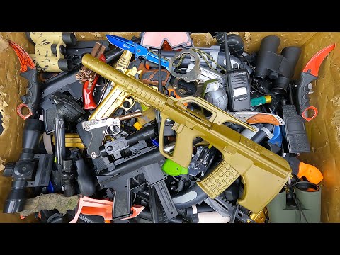 Huge Box of Toy Guns!!! Military and Police Weapons !!! Armory of Guns and Rifles! Equipment...