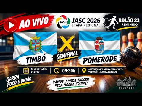 SEMIFINAL | Timbó x Pomerode | Bolão 23 Feminino | JASC 2026