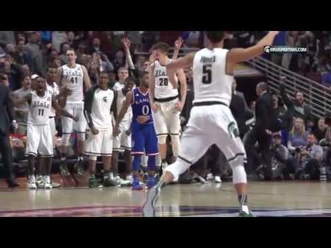 No. 13 Michigan State Rallies to Top No. 4 Kansas, 79-73