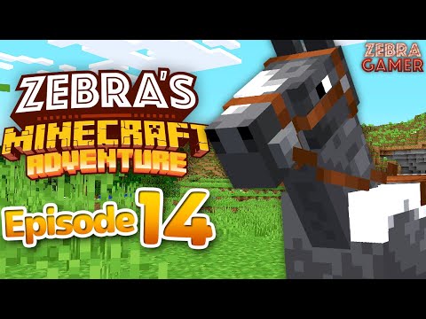 Zebra's Minecraft Adventure Part 14 - Taming a Horse!