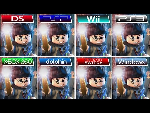 Lego Harry Potter Years 1–4 (2010) DS vs PSP vs Wii vs PS3 vs XBOX 360 vs Dolphin vs Switch vs PC
