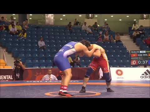BRONZE FS - 61 kg: B. NOMIN (MGL) df. A. MAMATAEV (KGZ) by FALL, 6-0