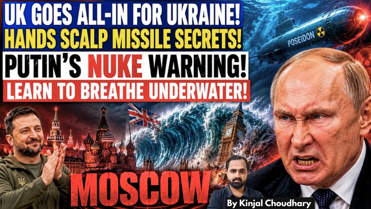UK Gives Ukraine SCALP Missile Tech! Russia's POSEIDON Nuke Warning! Zelensky LEAK It To Pak? Kinjal