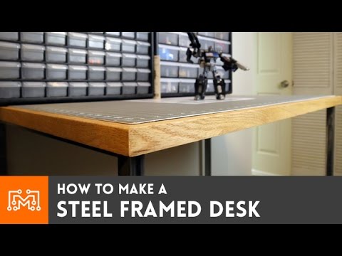 Steel framed standing desk (electronics station) // How-To | I Like To Make Stuff