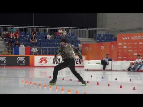2019 WRG Inline Freestyle Classic Slalom JRM Final 1st Place Gu Kun Qi (CHN)