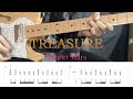 【TAB譜】Treasure / Bruno Mars　ギター弾いてみた　(Guitar Cover)