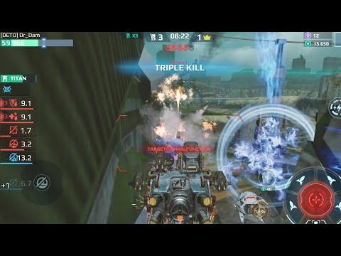 I was blinded, still I killed Angler / #warrobots gameplay / FFA