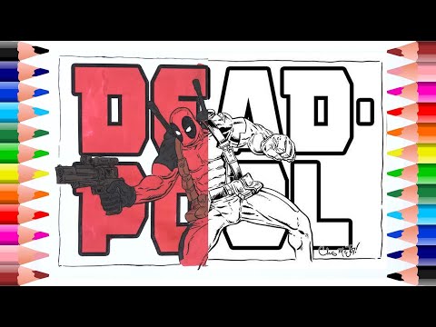 Mavel deadpool fortnite - deadpool coloring page – coloring for kids