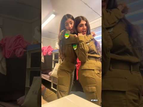 Ahava and Mia proud IDF Angels❤ #israel #military #israelonly #idfisrael