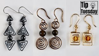 Trendy Geometric Wire Earrings Step-by-Step Tutorial