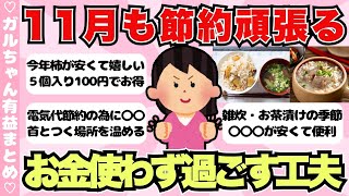 【有益】11月も前向きに節約頑張る！お金を使わず過ごす工夫まとめ【ガールズちゃんねるまとめ】