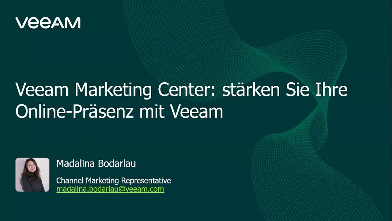Veeam Marketing Center: stärken Sie Ihre Online-Präsenz video